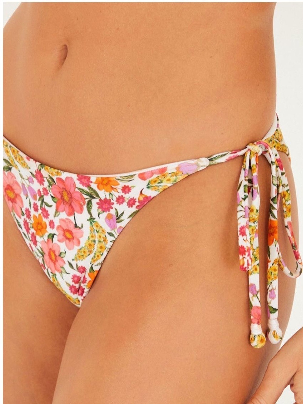 Set - Farm Rio Banana Flowers Triangle Bikini - Picture 10 of 12